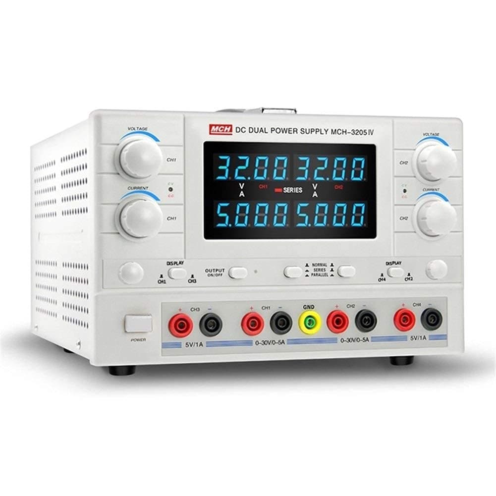 Four-Channel DC Regulated Power Supply Digital Display Adjustable Power Supply MCH-3205IV Durable (Size : 110V) (220V)