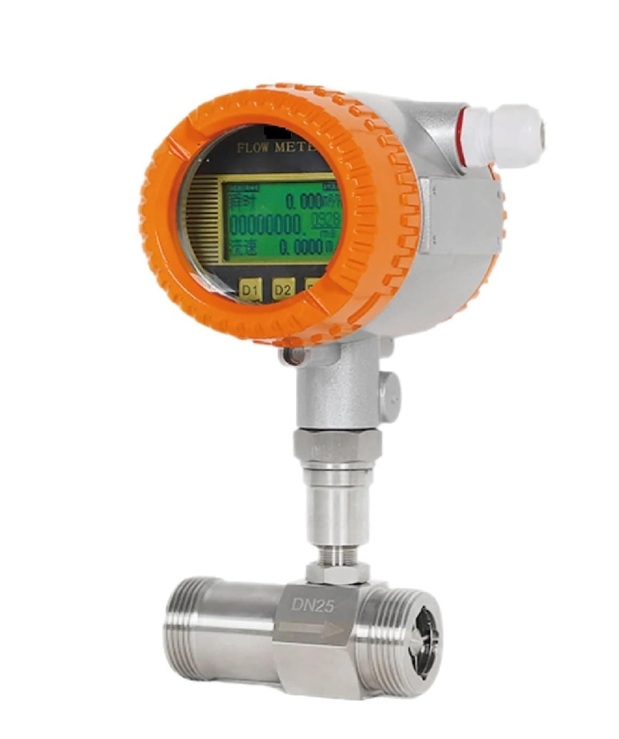 Digital Flow Meter RS485 Output Stainless Steel Liquid Water Sensor