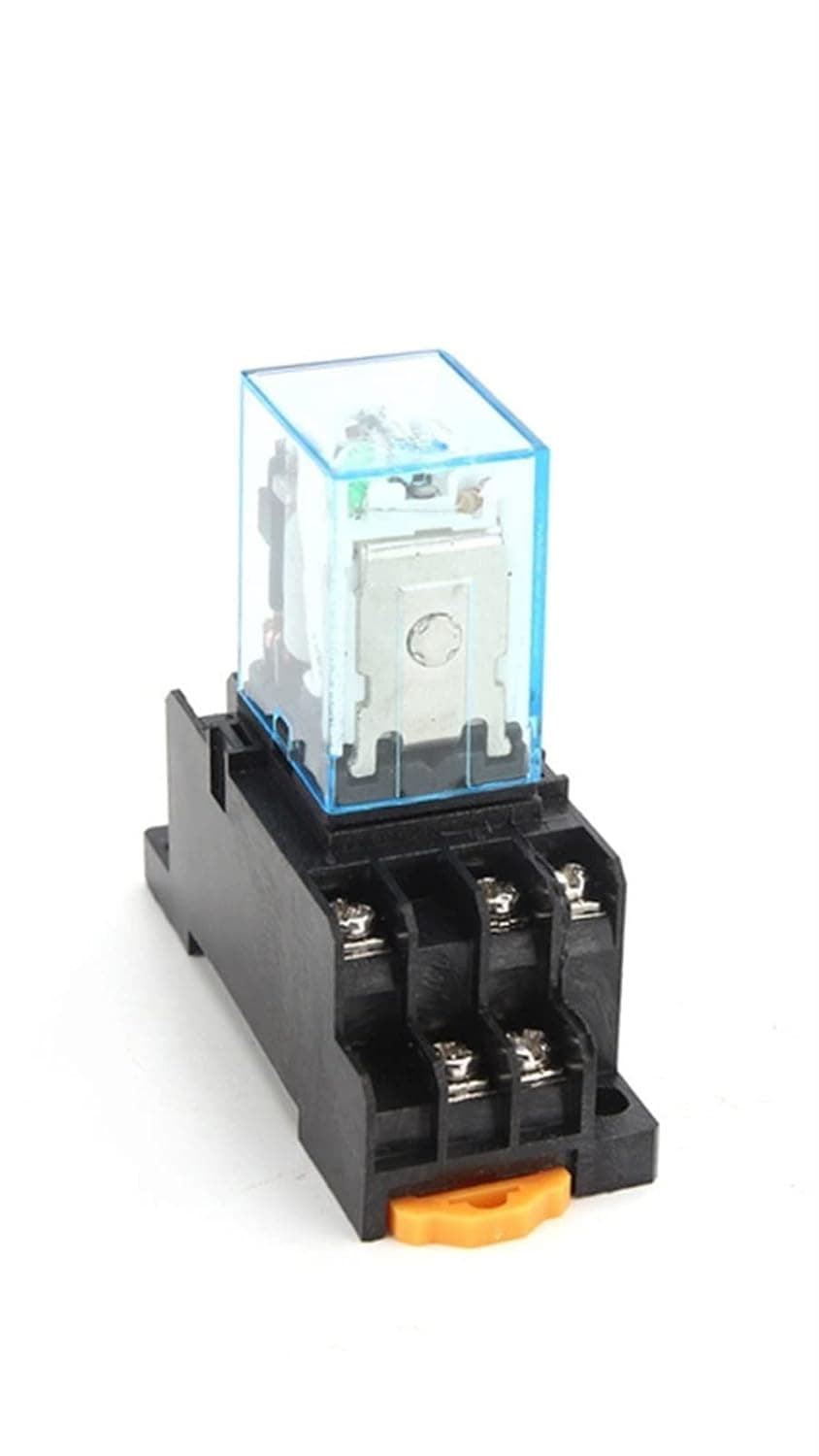 10pcs Intermediate Relay HH53P MY3NJ Plug-in Relay DC AC12v 24v AC110v 220v 5a Silver Contact PYF11a 11pins Relay Socket(AC 12V)