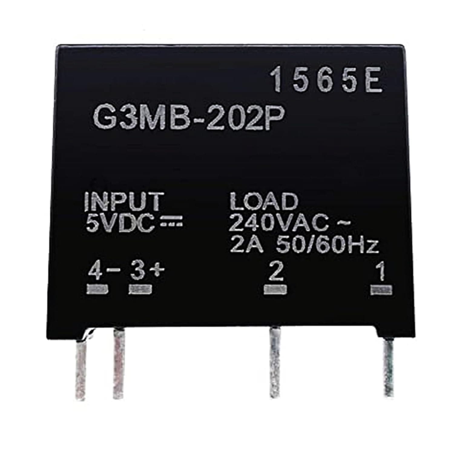5PCS Relay Module G3MB-202P G3MB 202P DC-AC PCB in 5V DC Out 240V AC 2A Solid State(12V)