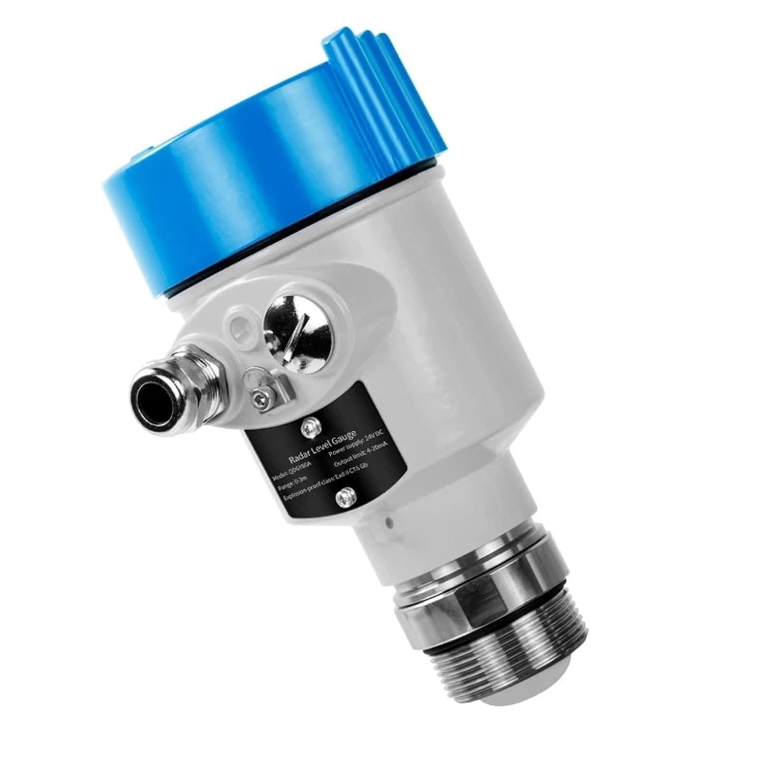 Radar Level Sensor 3m 5m 10m 15m DC24V RS485 4-20mA Hart G1.5 Radar Level Meter l(0-3M Range G1.5,4-20mA HART)