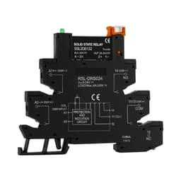 1Pcs Slim Relay modules DIN-Rail SSR Solid State Relay Integrated PCB 6A 2A DC Control AC 5V 12V 24V 220V Mount Power