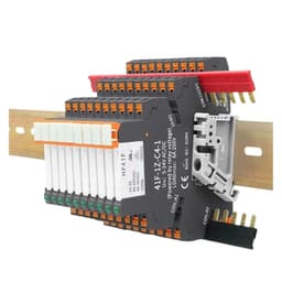 10PCS DIN Rail Relay Module HF41F with LED 6A Slim 5V 12V 24V High Frequency 41F-5-ZS 41F-12-ZS 41F-24-ZS