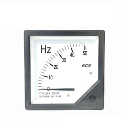 6C2-Hz DC Frequency Meter 0-50Hz 0-60Hz /DC10V Sensor Excitation Voltmeter Square Pointer Voltage 80x80mm 1Pcs(0-50Hz(DC20MA))