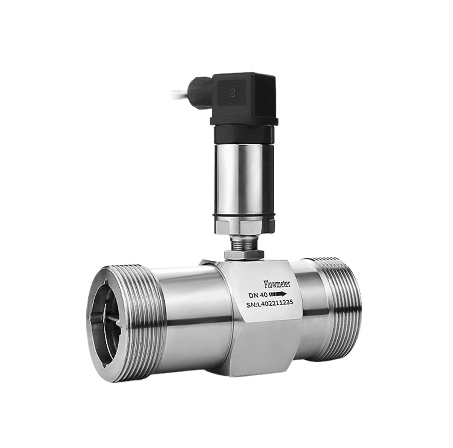 Liquid Flow Meter 4-20mA Pipeline Hydraulic 485 Sensor(DN15 thread RS485)