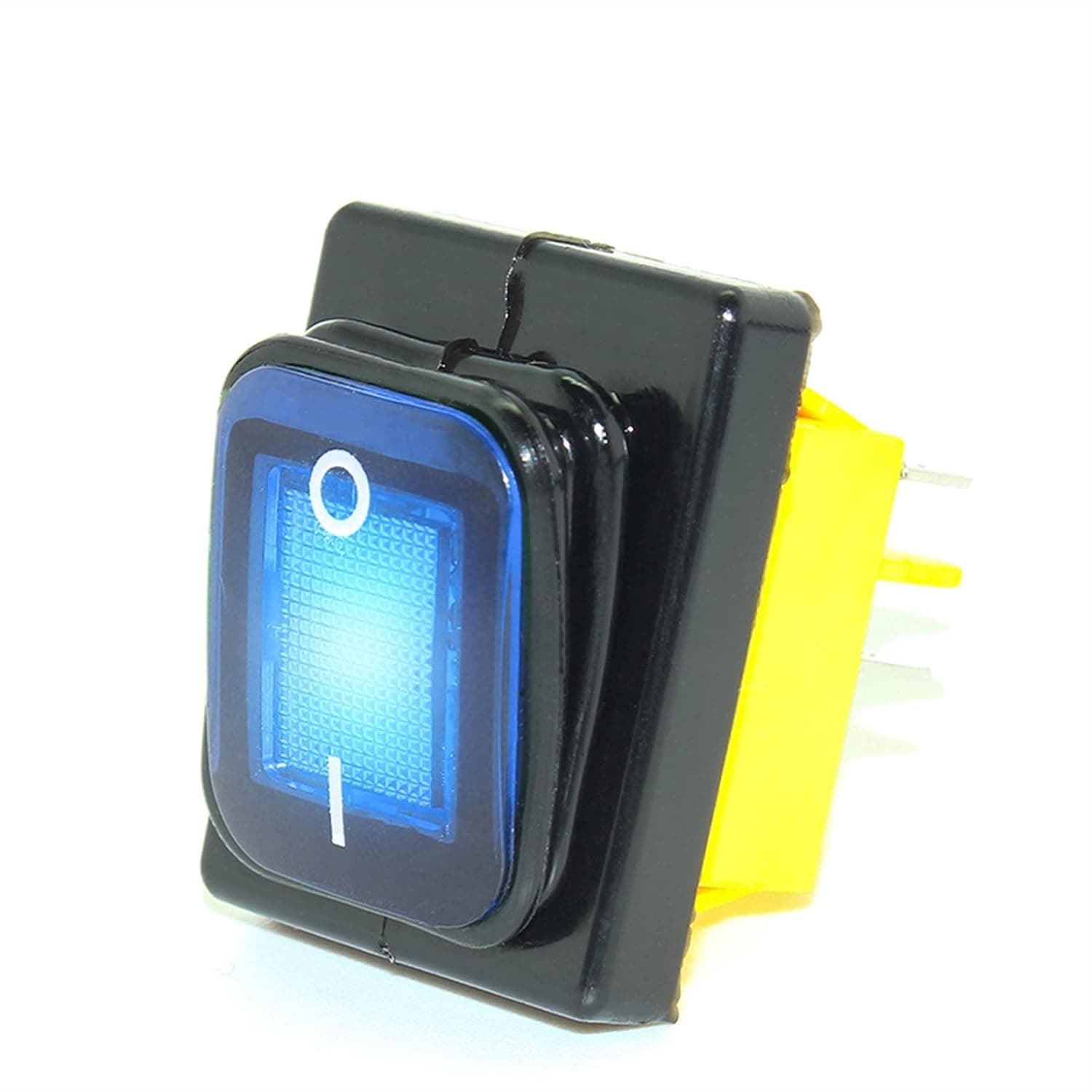 GUMMMY KCD4 T85 220V 30A Heavy Duty red Blue Green IP68 Waterproof led Toggle Switch 4pins on Off Marine Freeze Rocker Switch (Color : Red, Size