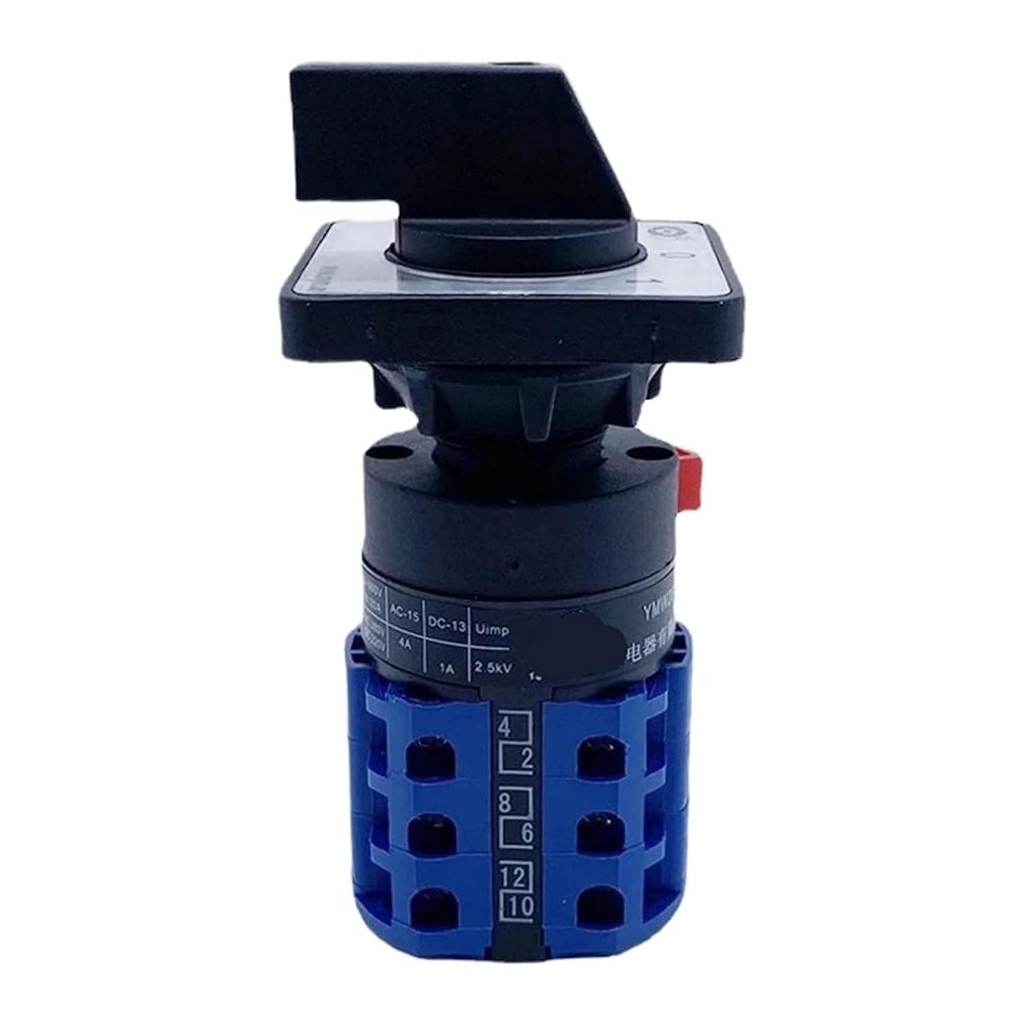 LW26-20S Series 22mm Single Hole Installation Rotary Cam Switch 20A Changeover Selector YMW26(Plate S1,1P)