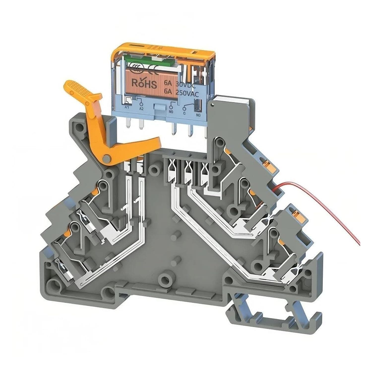 Utra-Thin Slim Relay DIN Mount 12V 24V